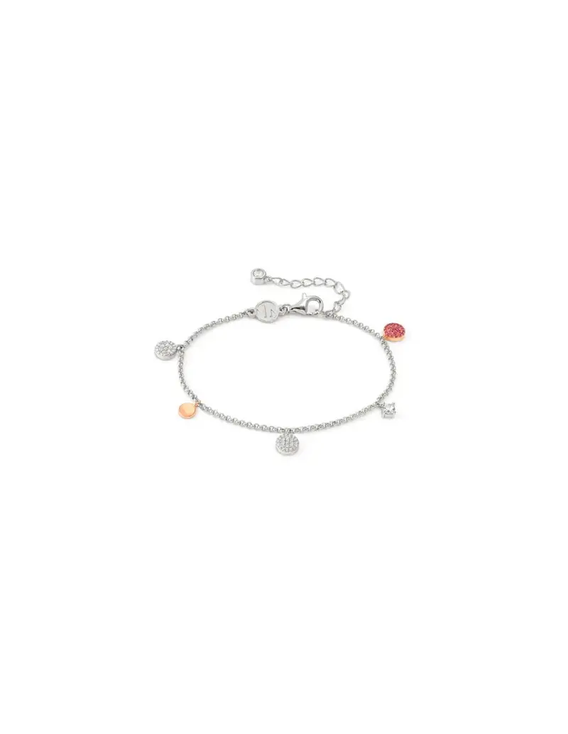 Bracciale NOMINATION LUCENTISSIMA in argento 925 con mix pendenti e cristalli 240701/012