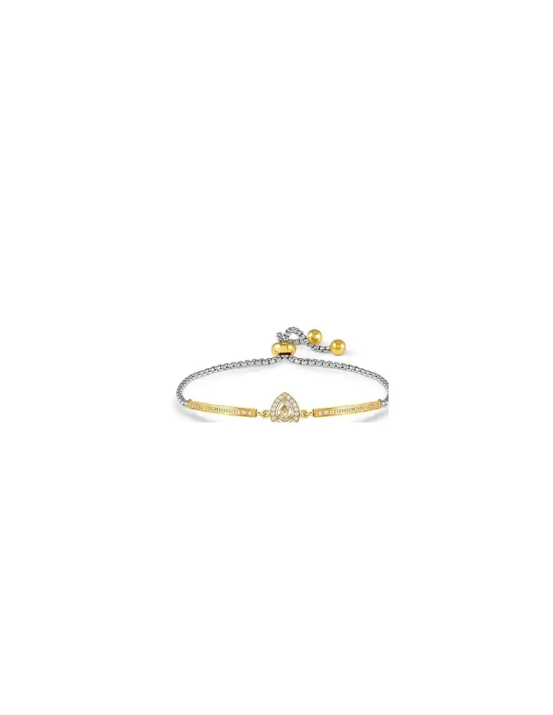 Bracciale NOMINATION Royaldream in acciaio con pave di cristalli 029802/015 GOCCIA