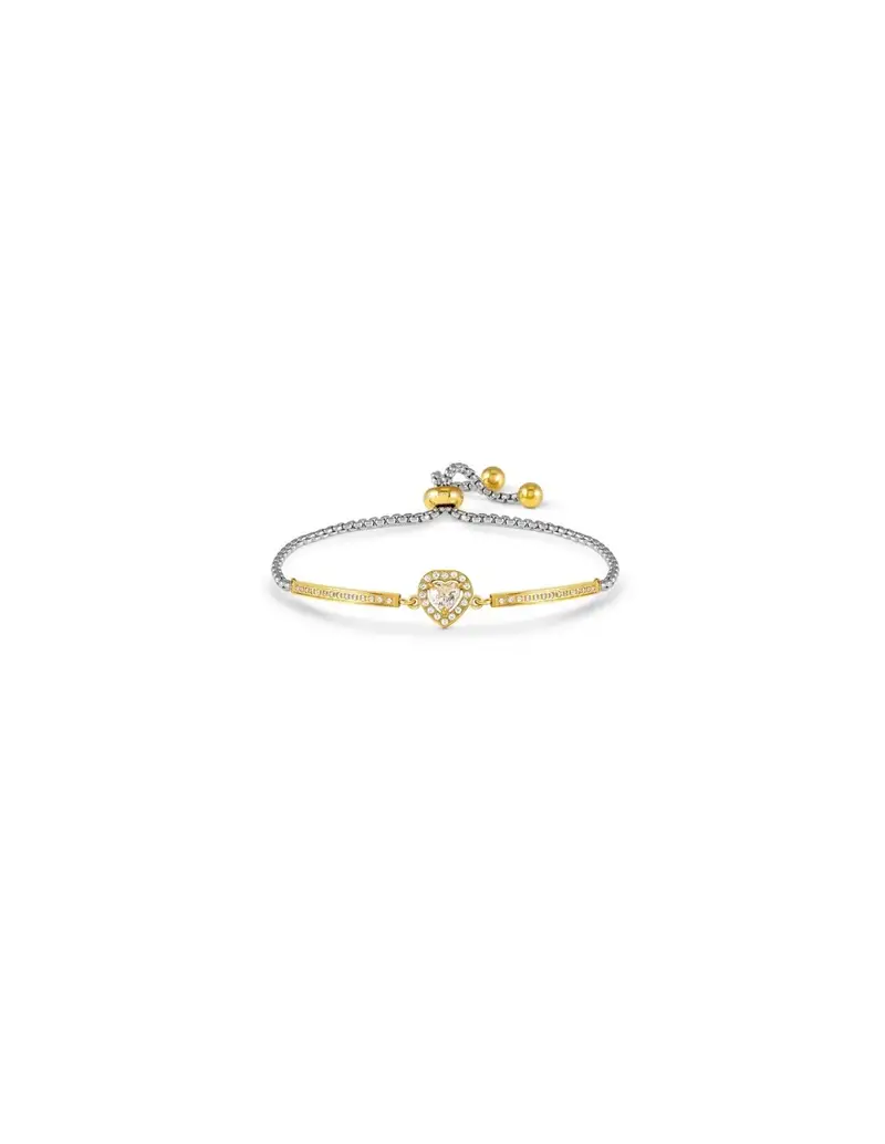 Bracciale NOMINATION Royaldream in acciaio con pave di cristalli 029802/031 CUORE