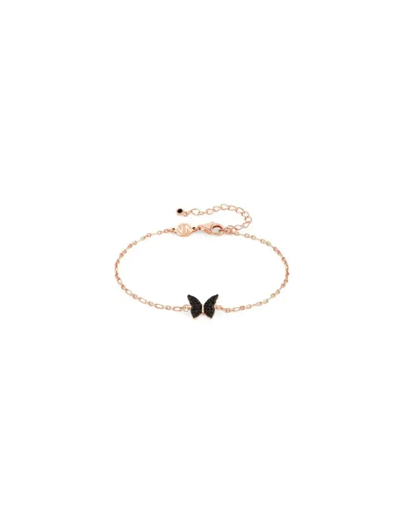 Bracciale NOMINATION Sweetrock Nature in argento 925 rosato 148037/041 Farfalla