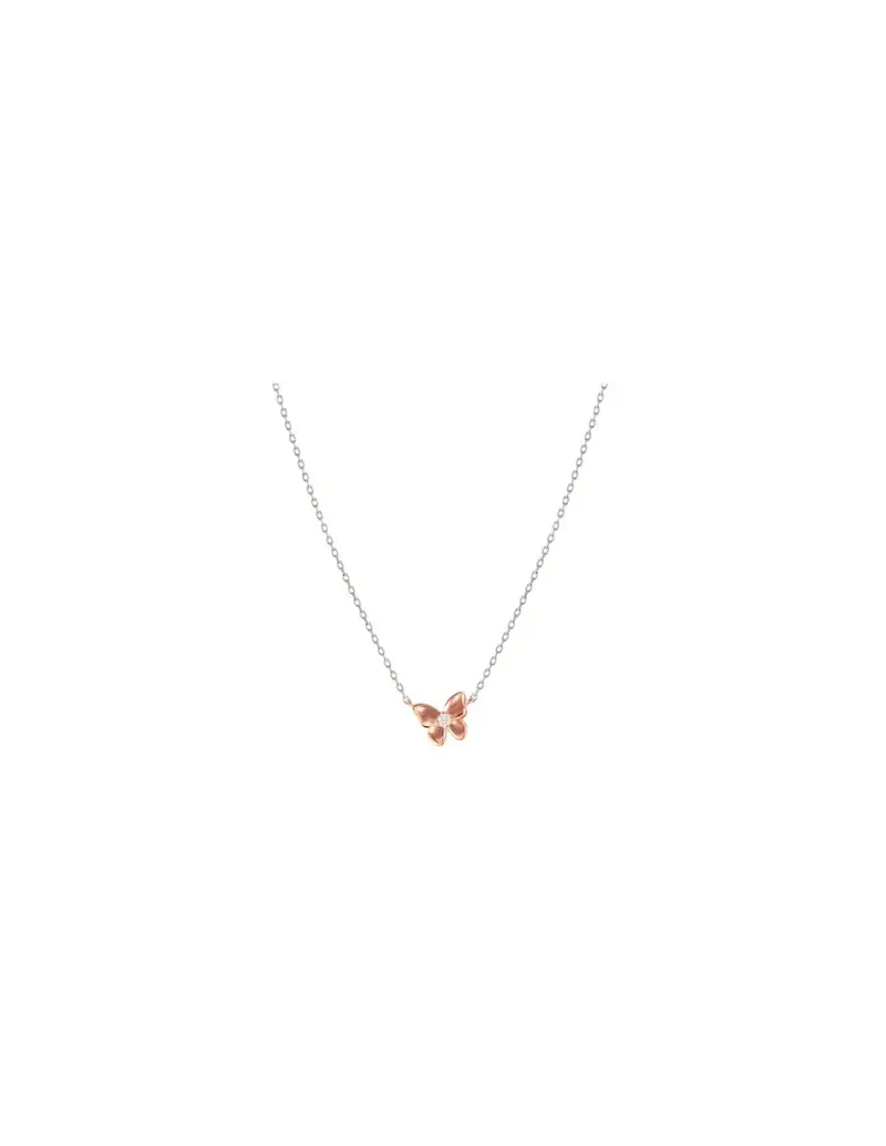 Collana NOMINATION Sweetmadame in argento e cristallo Farfalla in oro rosa 242008/041