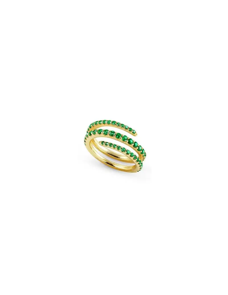SALDI Anello NOMINATION in Argento 149701/016/005 Mis. 13 Green Gold