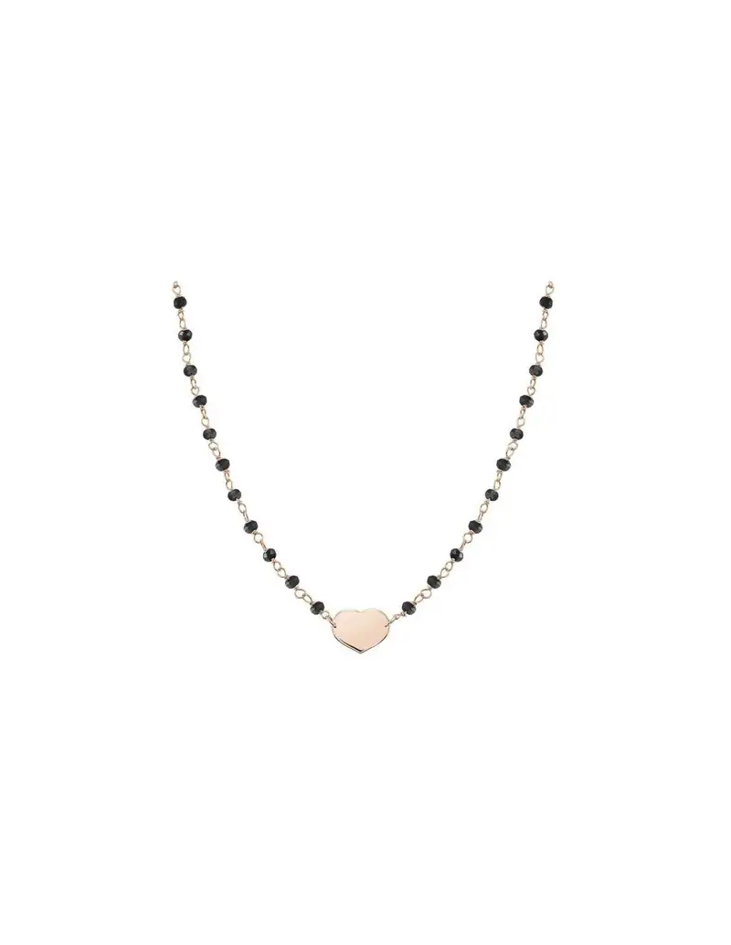 SALDI Collana NOMINATION Mon Amour in argento - 027213/022 Rose Gold Black