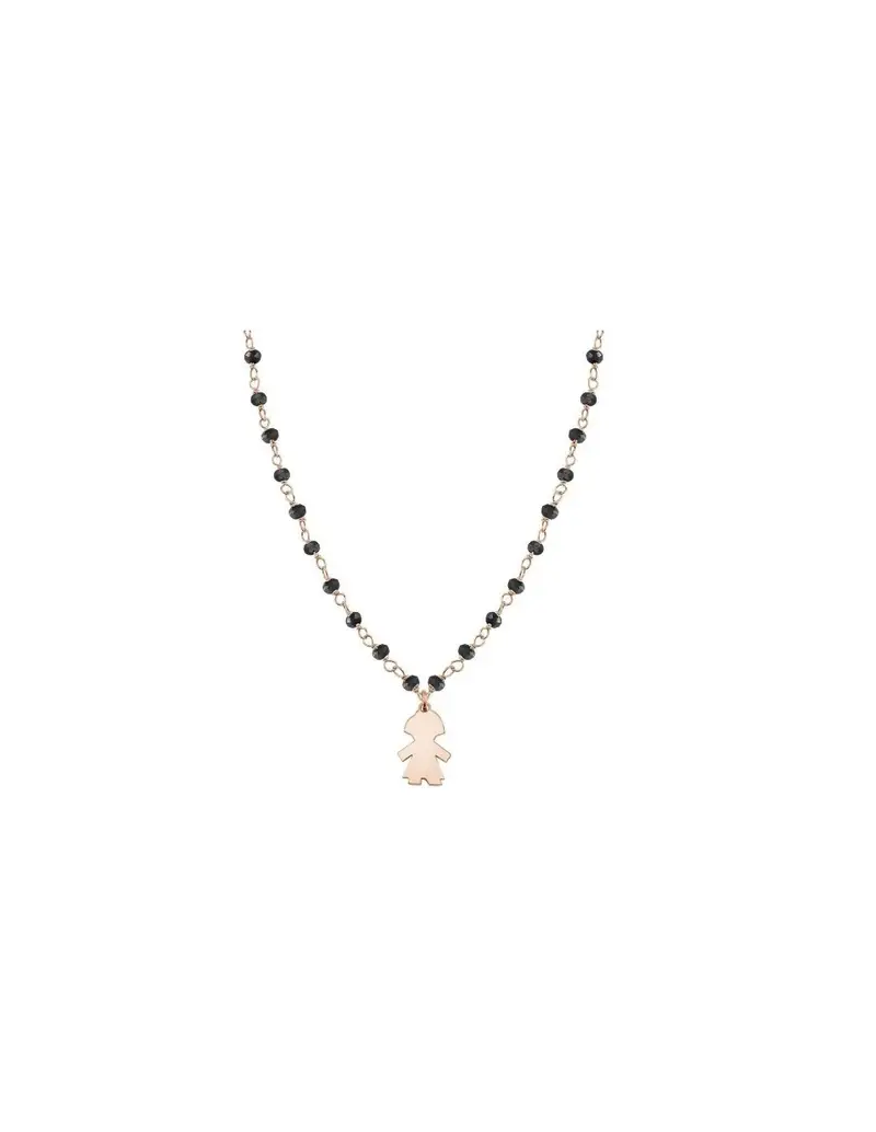 SALDI Collana NOMINATION Mon Amour in argento - 027213/026 Rose Gold Black