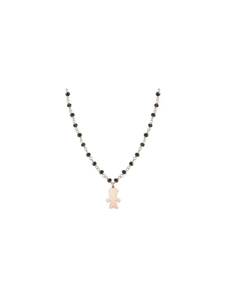 SALDI Collana NOMINATION Mon Amour in argento - 027213/027 Rose Gold Black