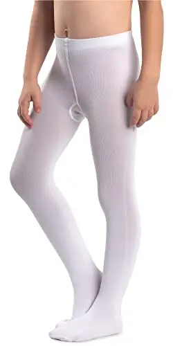 NOQ Collant spessi per ragazze Corina Plain 120 DEN Leggings con piedi caldi Kid Nursery Balletto Dance Class coprenti,