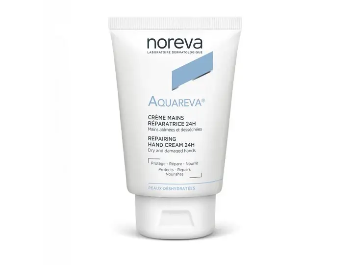Noreva Aquareva Crema Mani Riparatrice 24h Pelle Disidratata 50ml