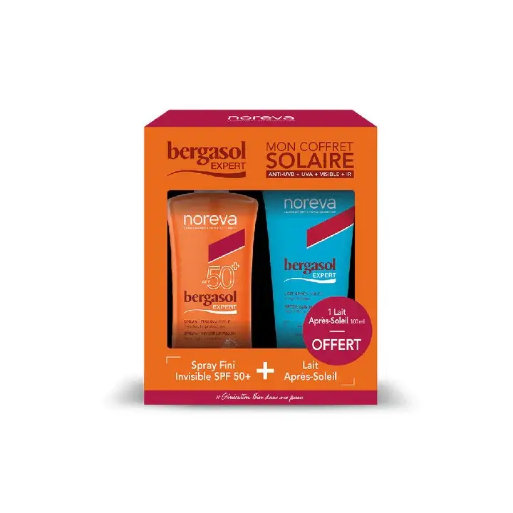 Noreva Bergasol Expert Scatola Spray Solare SPF50+ 125ml + Latte Dopo Sole 100ml Offerto