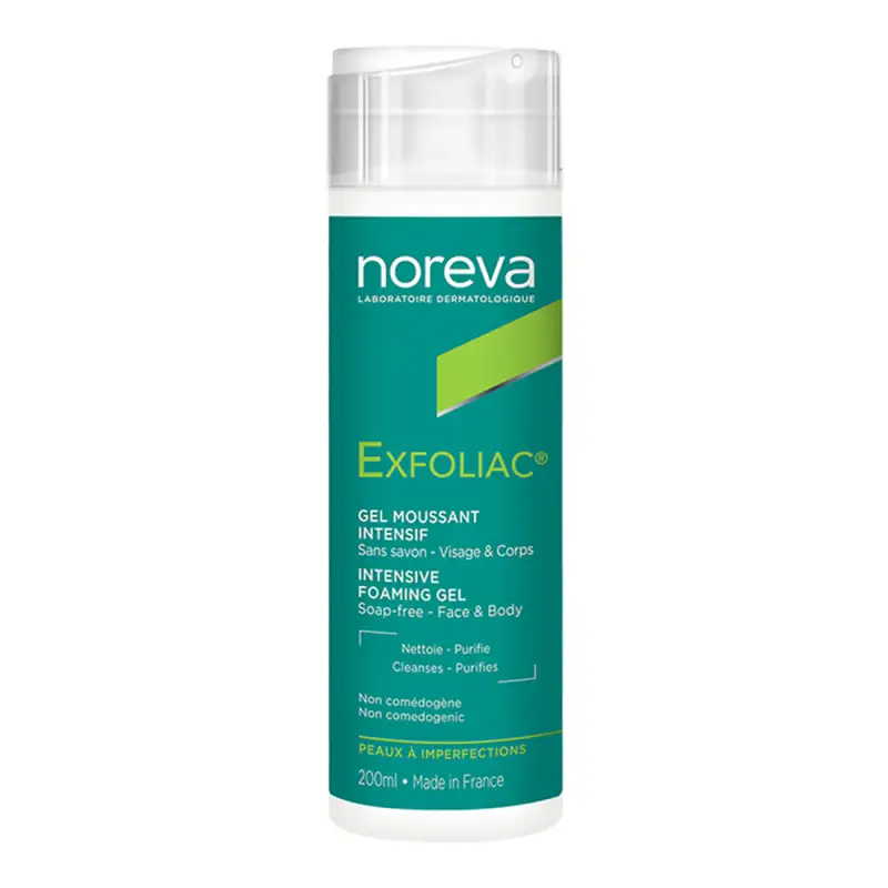 Noreva Exfoliac Gel Schiumogeno Intensivo Pelle Imperfetta 200ml