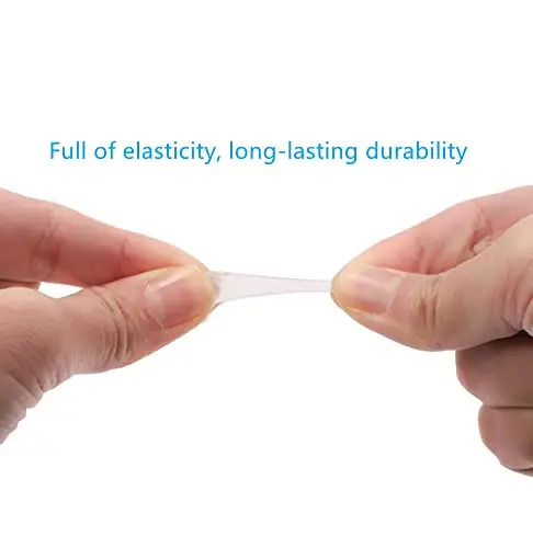 NORHOR 6 paia di cuscinetti in morbido Silicone occhiali da vista antiscivolo Gancio ferma occhiali in silicone miniatura 2