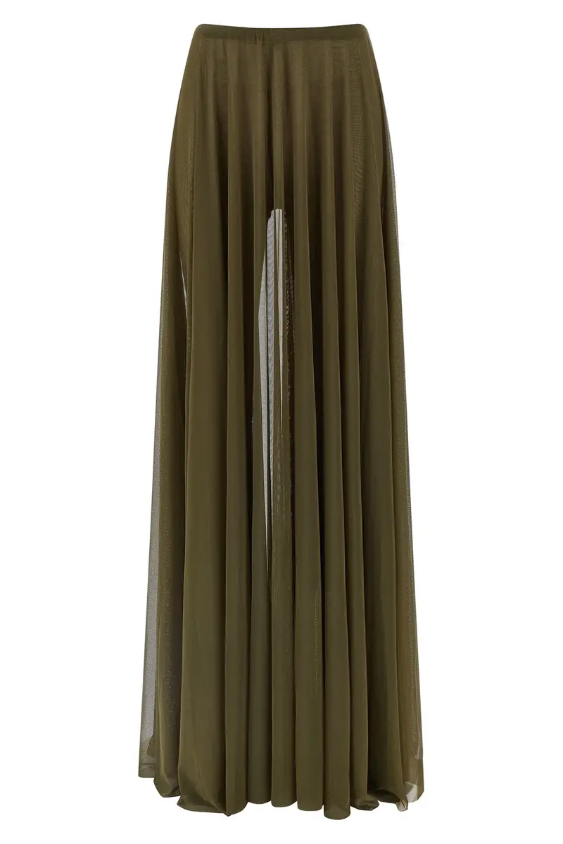 Gonna Plissettata Verde