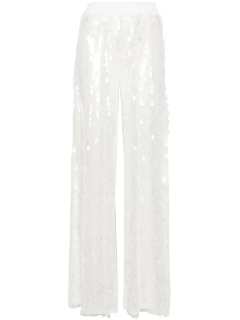Pantaloni paillettes BIANCO