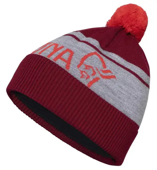 /29 heavy merinoUll logo - berretto Red