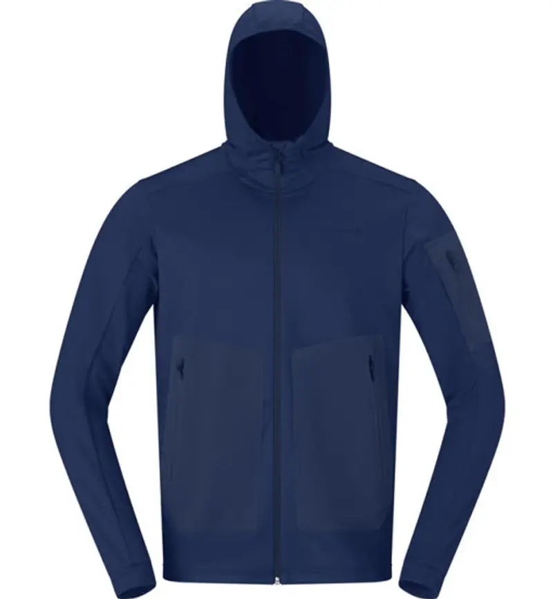 Falketind warm2 stretch Hood M - felpa in pile - uomo Blue
