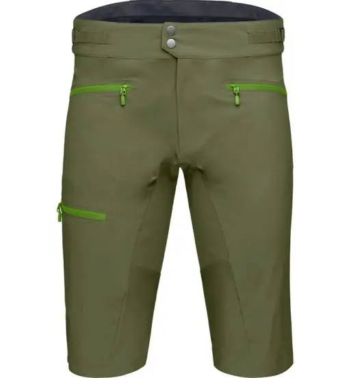 fjørå flex1 mid weight - pantaloni corti bici - uomo Green