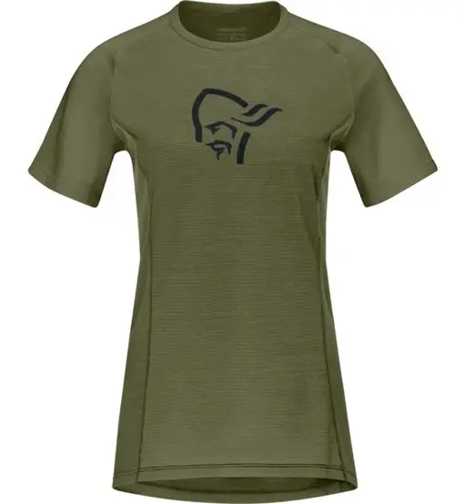 fjørå wool - t-shirt - donna Green