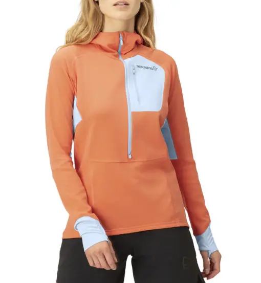 Senja warm1 Hood Ws - felpa in pile - donna Orange