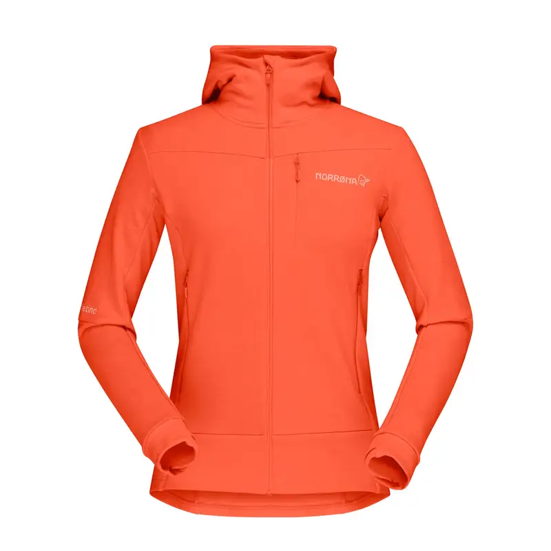 SOTTOTUTA FULL ZIP CON CAPPUCCIO FALKETIND DONNA Arancio