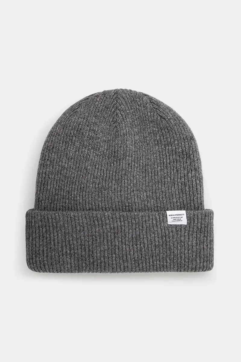 berretto in lana Czapka Norse Project Norse Beanie N95-0569 1500 colore grigio