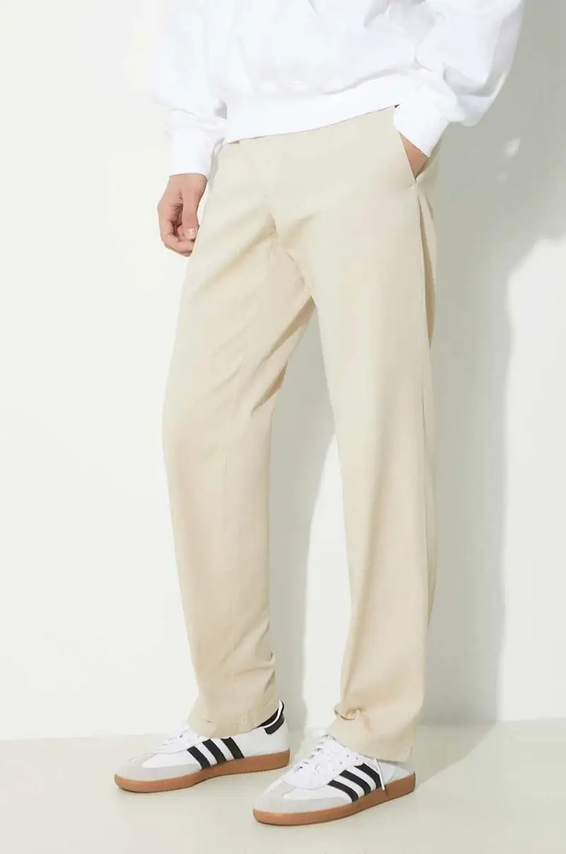 pantaloni Aros Regular Organic Beige miniatura 4