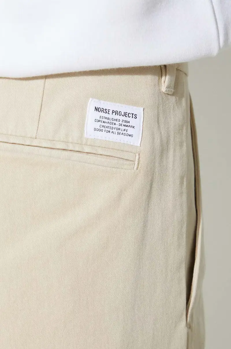 pantaloni Aros Regular Organic Beige miniatura 5