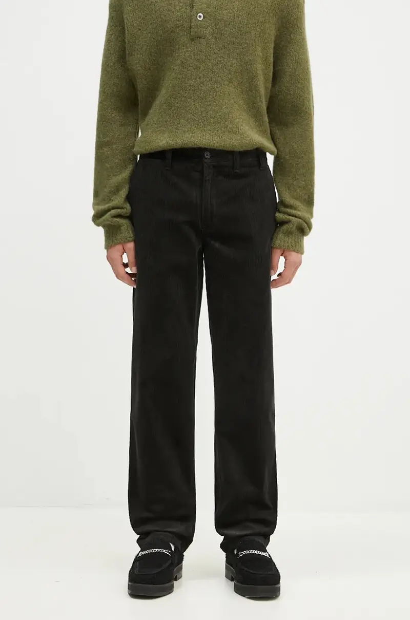 pantaloni in velluto a coste Aros colore verde N25.0407.8109