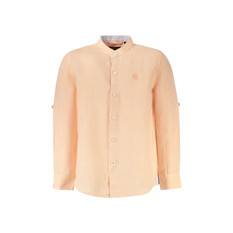 Camicia Maniche Lunghe Bambino Rosa Ricamo