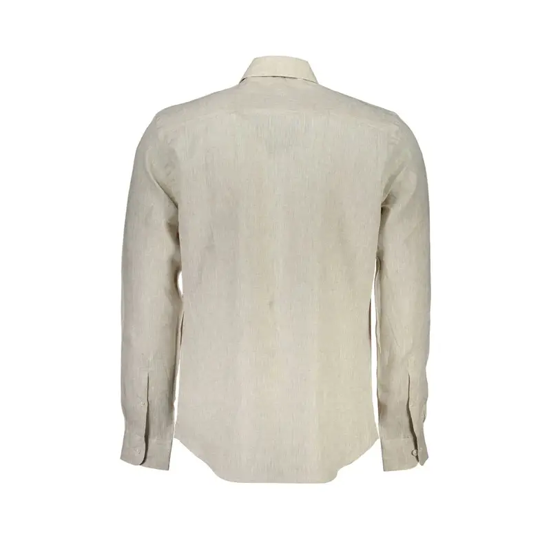 North Sails Camicia Maniche Lunghe Uomo beige con Ricamo miniatura 2