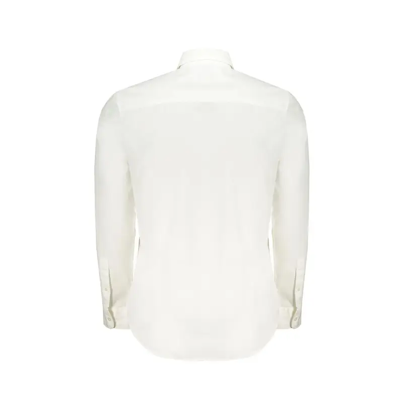 Camicia Maniche Lunghe Uomo Bianca Ricamo Bianco miniatura 2
