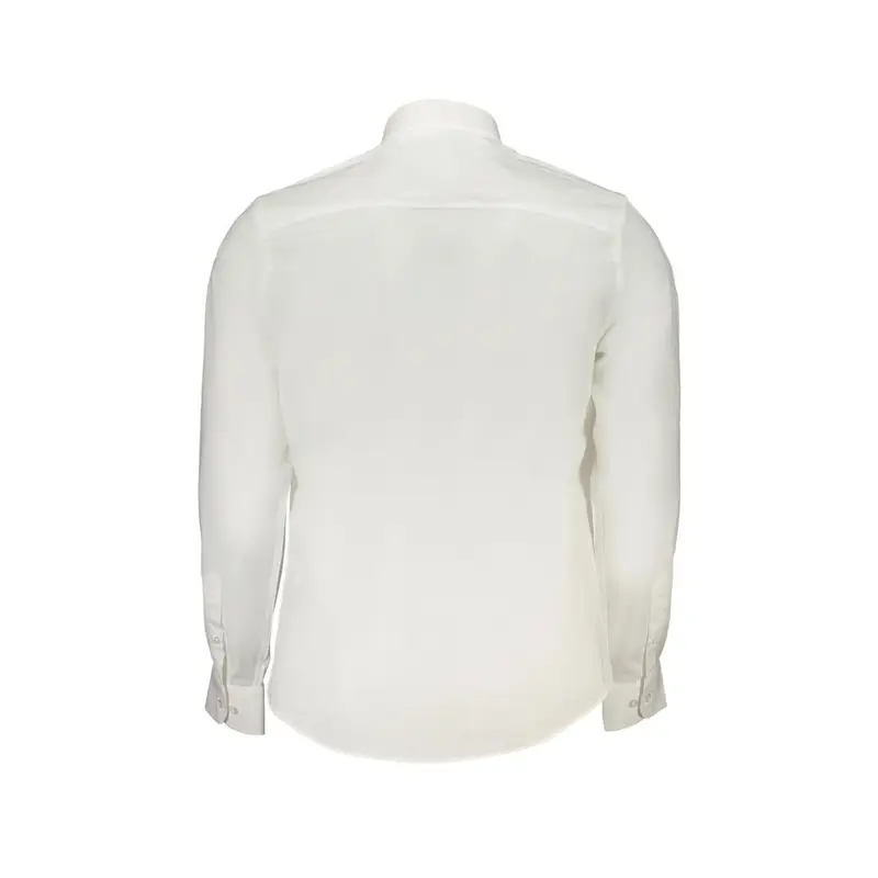 Camicia Maniche Lunghe Uomo Bianca Ricamo Bianco miniatura 2