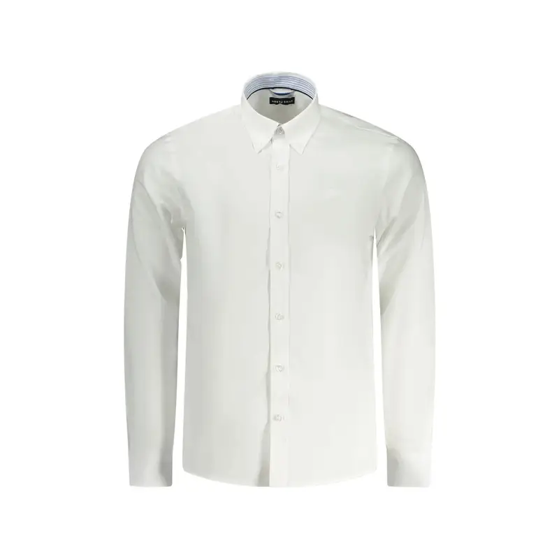 North Sails Camicia Maniche Lunghe Uomo Bianca con Ricamo