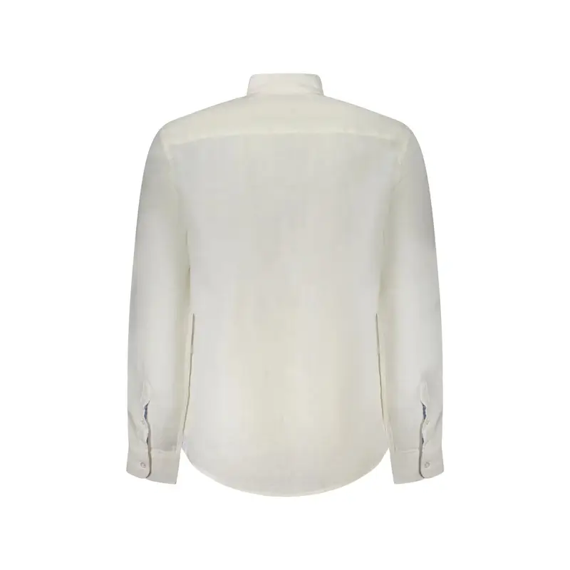 Camicia Maniche Lunghe Uomo Bianca Ricamo Bianco miniatura 2