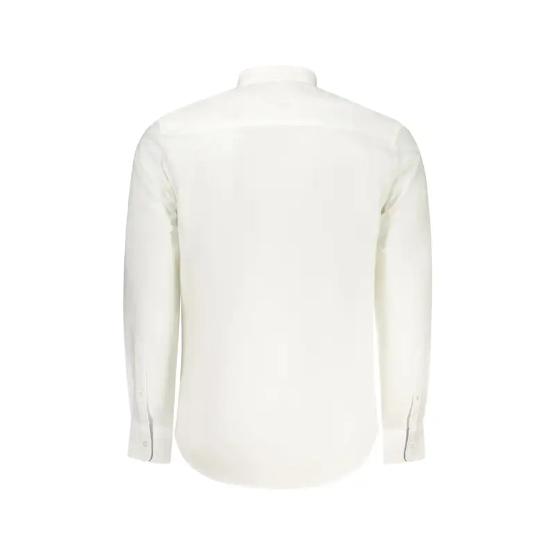 Camicia Maniche Lunghe Uomo Bianca Ricamo Bianco miniatura 2