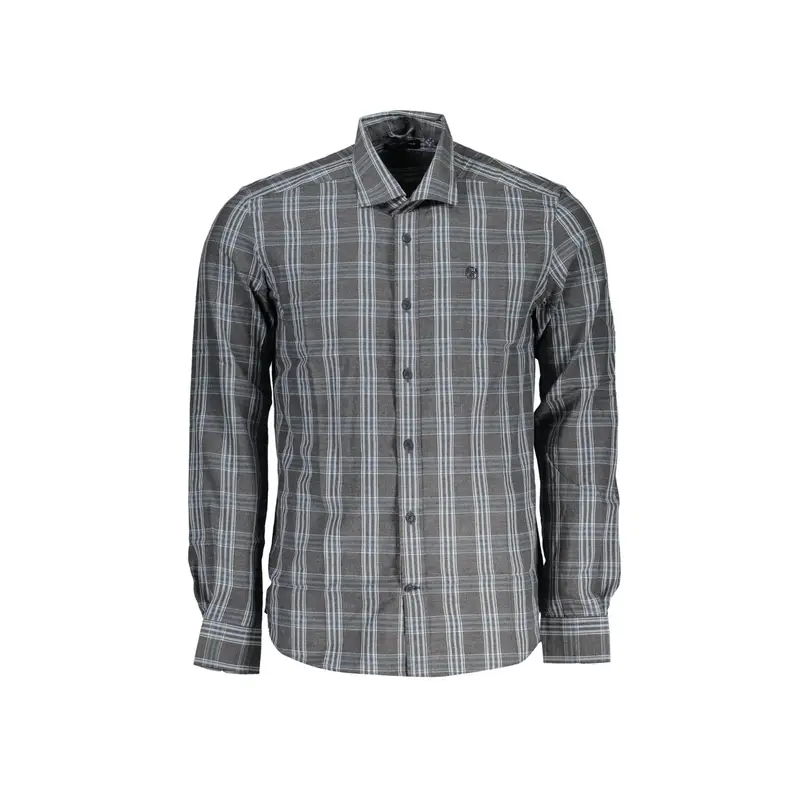 North Sails Maglia Maniche Lunghe Uomo Grigia con Ricamo