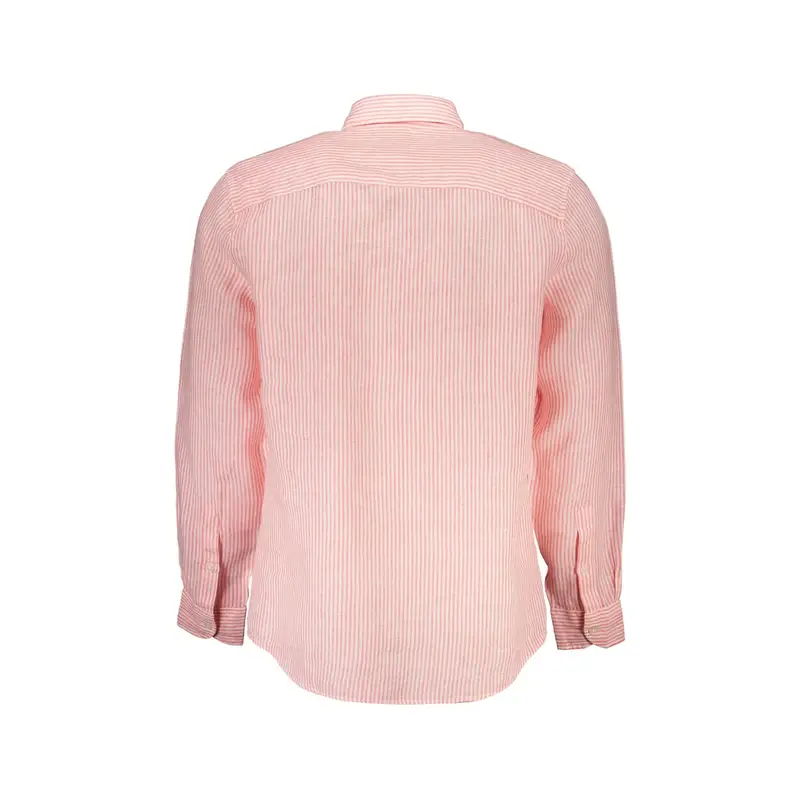 Camicia Maniche Lunghe Uomo Rosa Ricamo miniatura 2