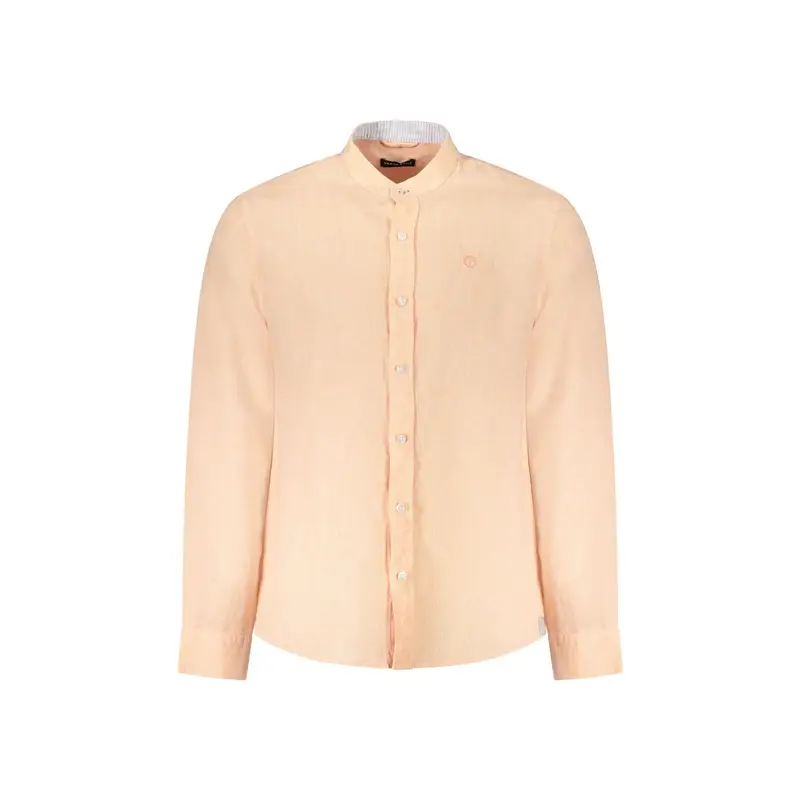 Camicia Maniche Lunghe Uomo Rosa Ricamo