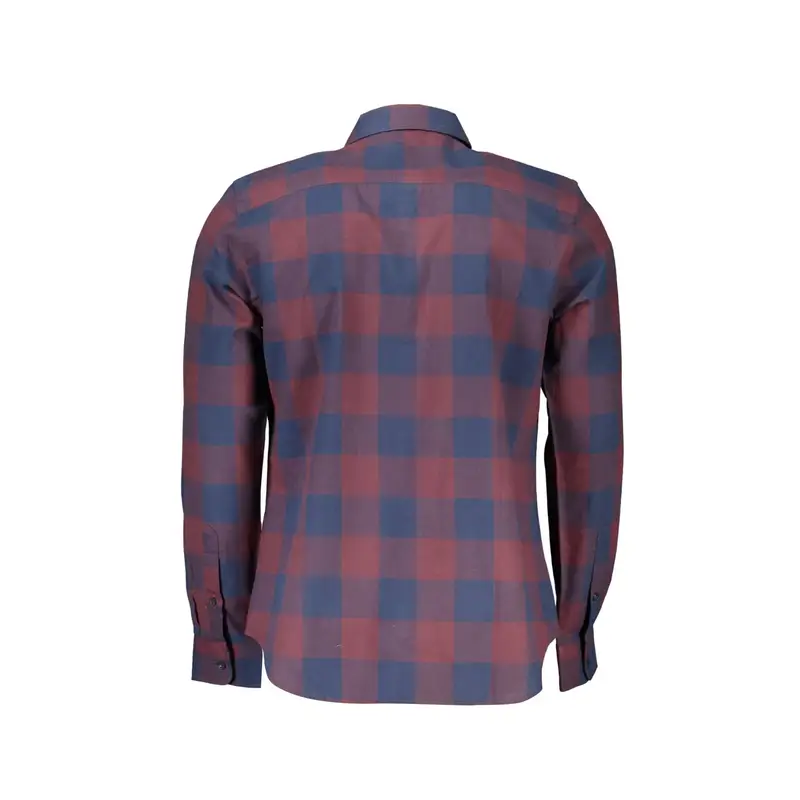 Camicia Maniche Lunghe Uomo Rossa Ricamo Rosso miniatura 2