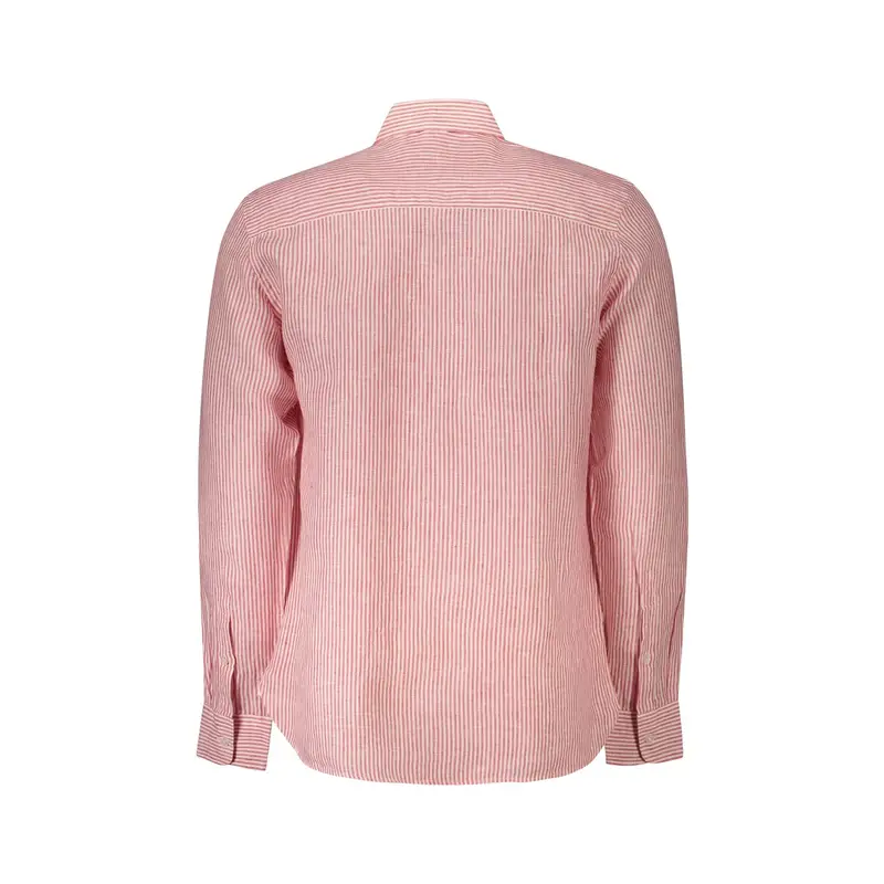 Camicia Maniche Lunghe Uomo Rossa Ricamo Rosso miniatura 2