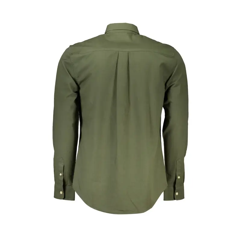 Camicia Maniche Lunghe Uomo Verde Ricamo miniatura 2