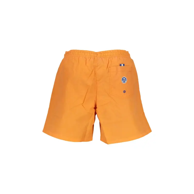 Costume da Mare Uomo Arancione Stampa Logo miniatura 2