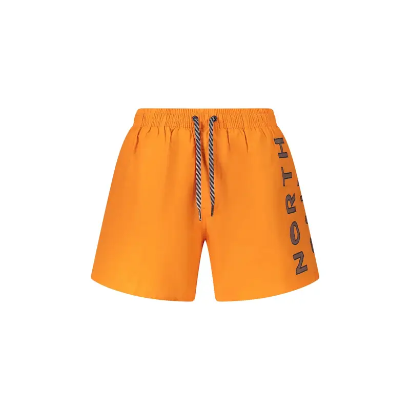 Costume da Mare Uomo Arancione Stampa Logo