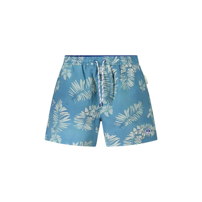 Costume da Mare Uomo Azzurro Logo