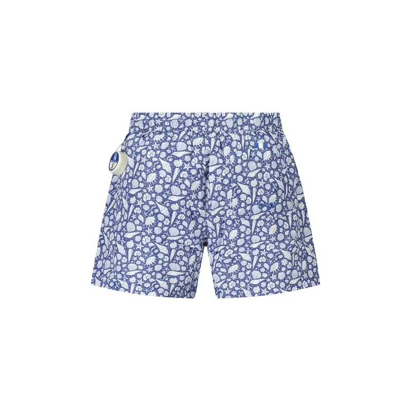 Costume da Mare Uomo Blu Dettagli a Contrasto Logo miniatura 2