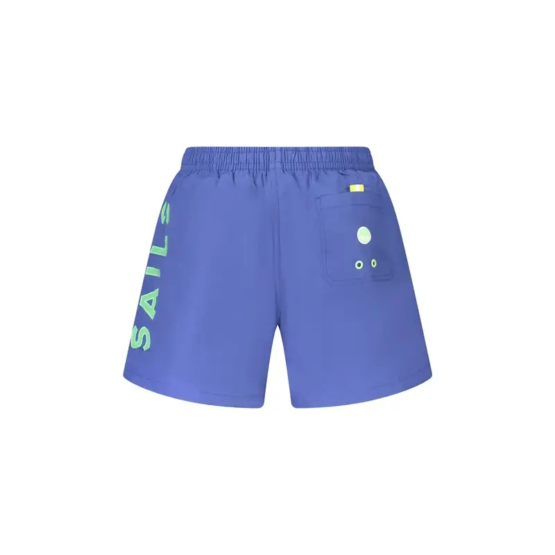 Costume da Mare Uomo Blu Stampa Logo miniatura 2