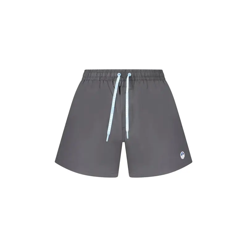 Costume da Mare Uomo Nero Dettagli a Contrasto Logo