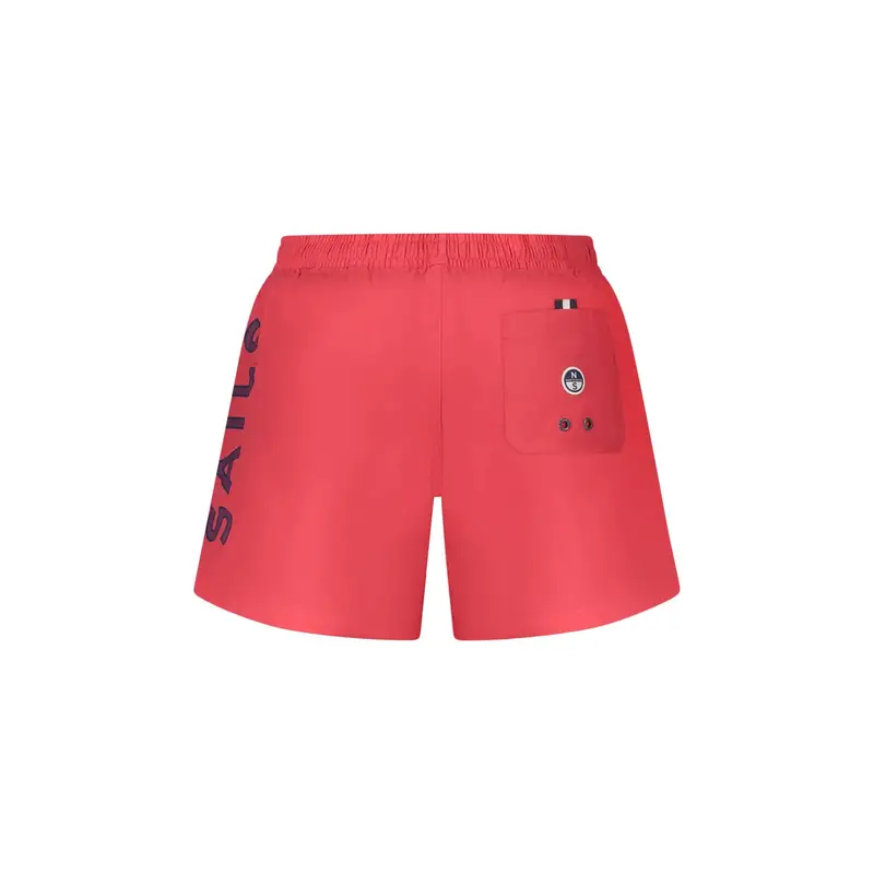 Costume da Mare Uomo Rosso Stampa Logo miniatura 2