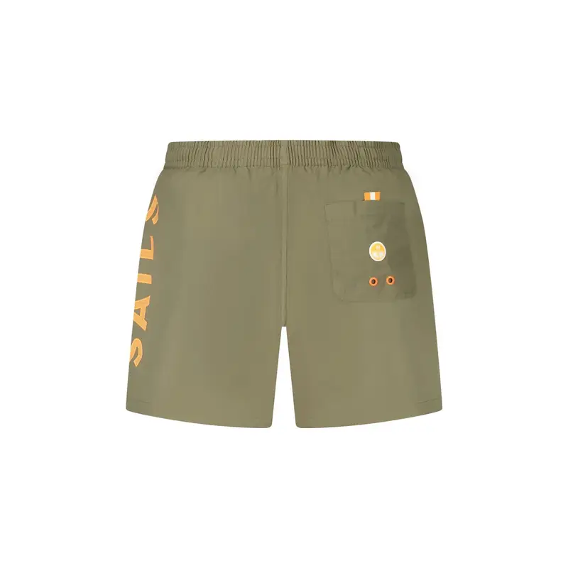 Costume da Mare Uomo Verde Stampa Logo miniatura 2