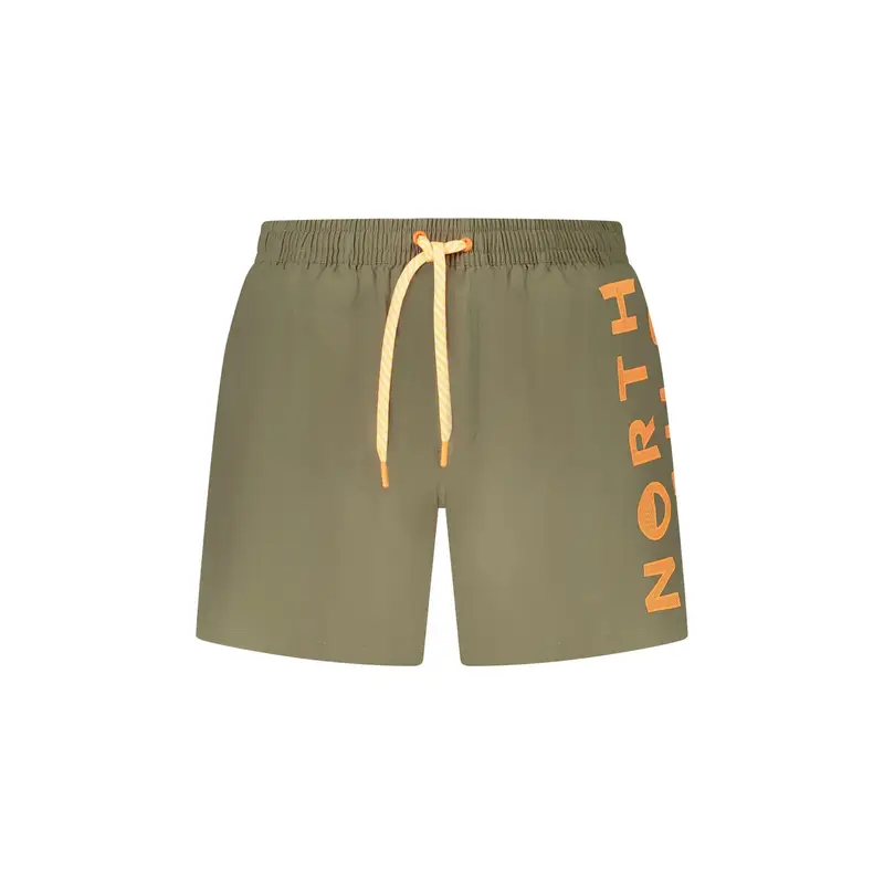 Costume da Mare Uomo Verde Stampa Logo