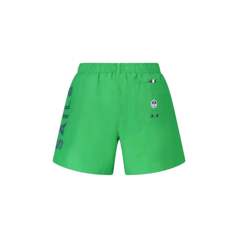 Costume da Mare Uomo Verde Stampa Logo miniatura 2