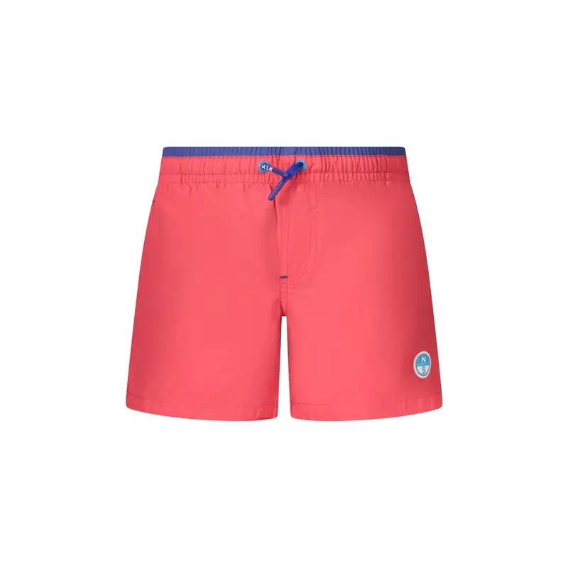 Costume Mare Bambino Rosso Logo